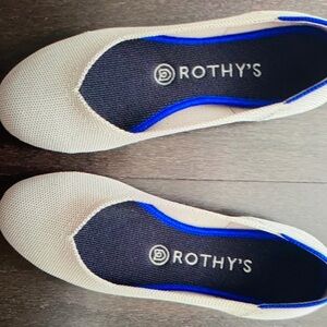 Rothys The Flat In Flax Birdseye size 7.5